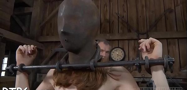 Sweet playgirl is made to devour anal output during torture